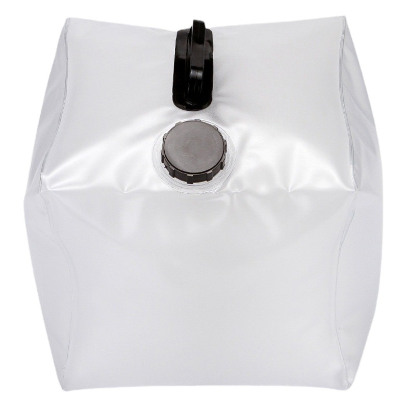 Outdoor large capacity portable folding car water bag mountaineering PVC bucket 20L plastic bucket camping water bag