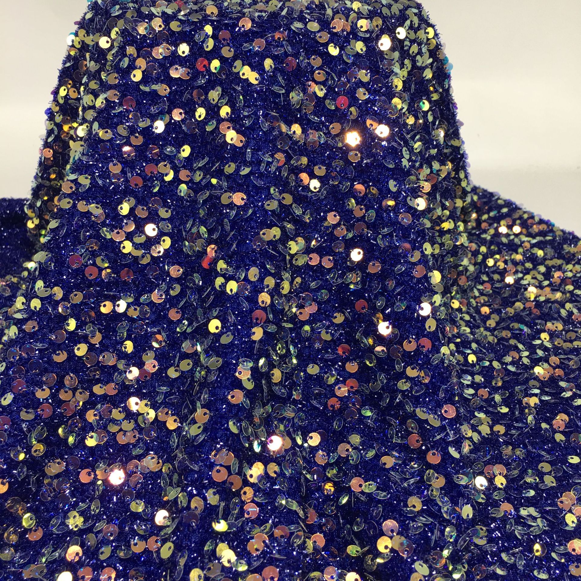 Picture of 5mm centipede yarn sequin embroidered mesh wedding fashion stage clothing cushion tablecloth sequin fabric embroidered sequin cloth