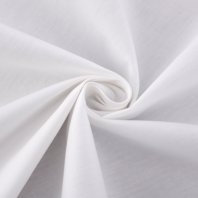 Spot 60s cotton high density poplin 110*110 plain cotton garment fabric digital printing base fabric