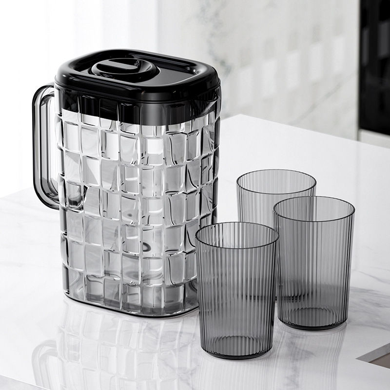 Picture of High Color Value Cold Water Kettle Household Large Capacity Cold Water Cup High Temperature Resistant Plastic Cold Soaking Water Storage Kettle Cold Water Kettle suit