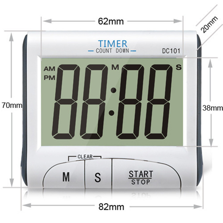 DC101 kitchen timer timer large screen electronic timer kitchen reminder export quality