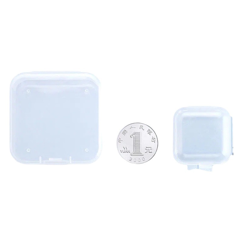 Picture of Square High-Transparency Plastic Storage Box for Jewelry, Beads, Accessories, Fishing Gear, Earplugs, Small Square Box Manufacturer in Stock