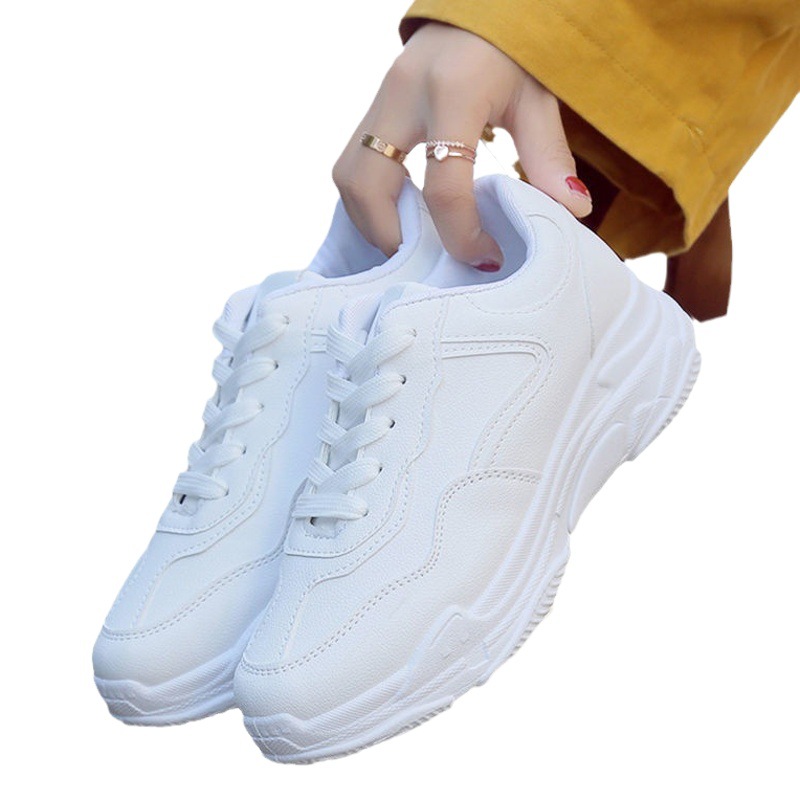 Clunky sneakers for women 2023 spring and summer new fashion casual platform ins fashionable thin mesh breathable sports shoes