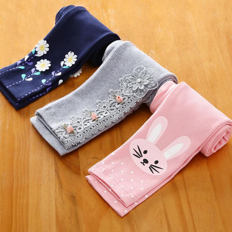2021 new girls' leggings spring and autumn girls' trousers princess Joker slim-fit outer pants children's clothing wholesale