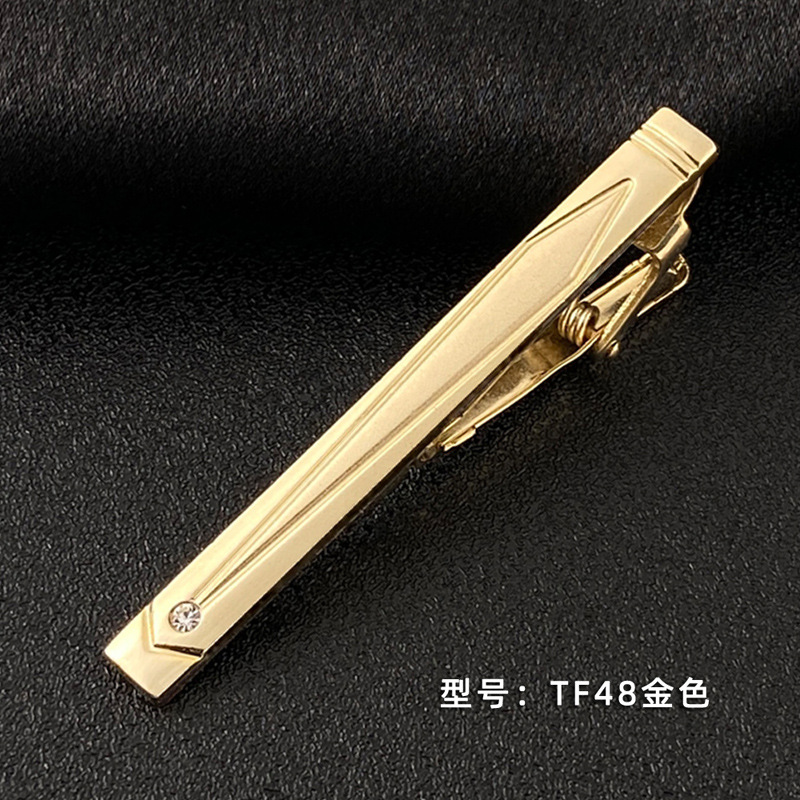 Picture of Men's Tie Clip Manufacturer Direct Sales Yiwu Cross-Border Business Metal Tie Clip Tieclips Bow Tie Business Style