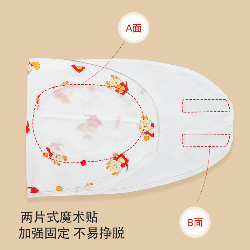 Picture of Baby Anti-Scare Sleeping Bag Spring Autumn and Winter Pure Cotton Newborn Baby Swaddling Towel Wrapping Towel Anti-Scare Sleeping Bag Artifact