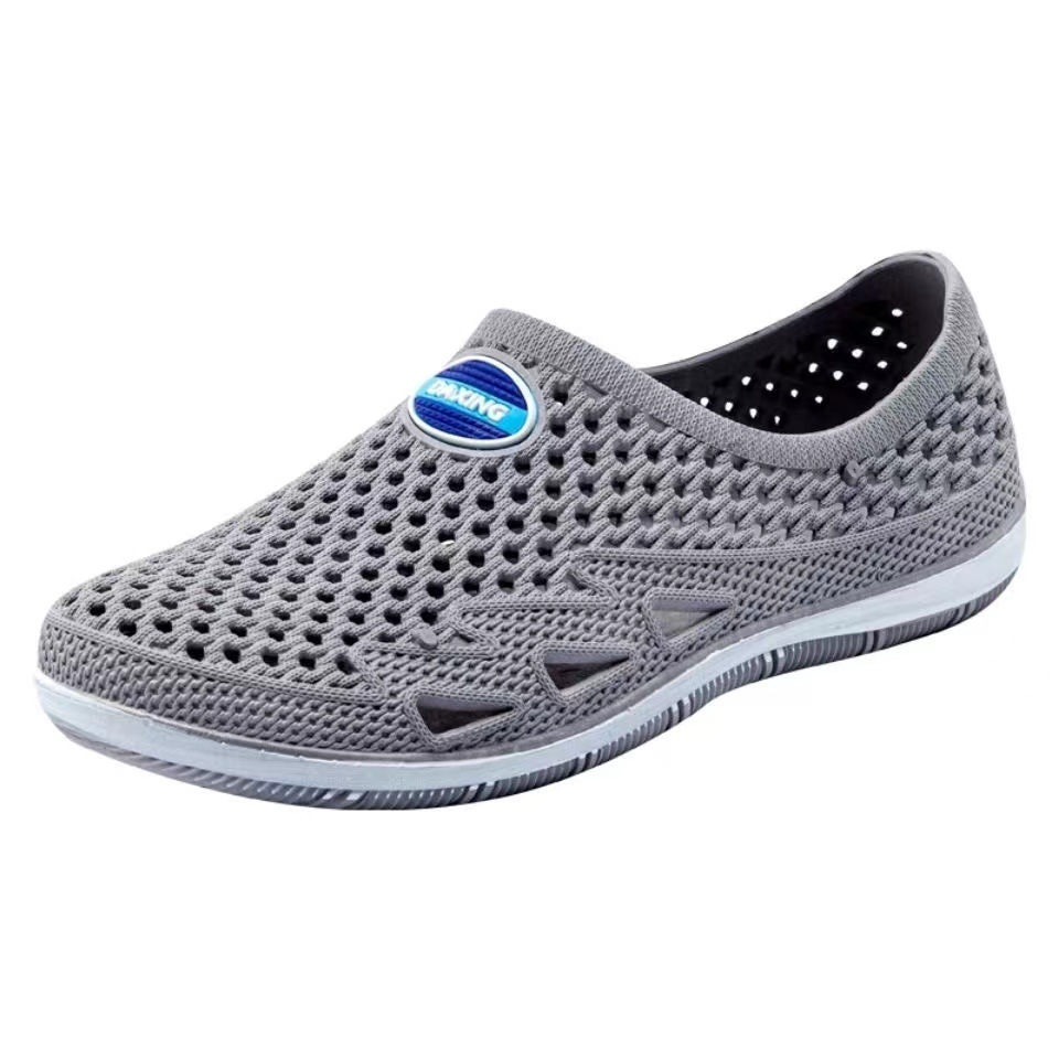 Picture of A generation of hair hole shoes men's soft bottom baotou sandals wear-resistant thick bottom work sandals breathable mesh shoes men