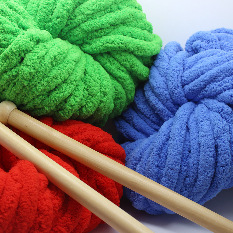 [Ten groups discount] super thick Icelandic wool big ice strip knitted scarf hat blanket DIY cat tail thread fingers