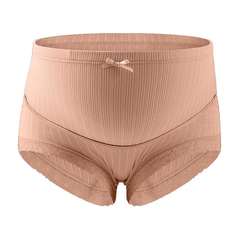 Picture of Maternity Underwear Large Size Breathable High Waist Lace Belly Support Adjustable Pregnancy Threaded Briefs Manufacturer