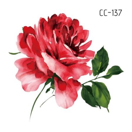 Picture of New waterproof flower tattoo stickers fashion small fresh face stickers fashion Photo Studio Art Stickers