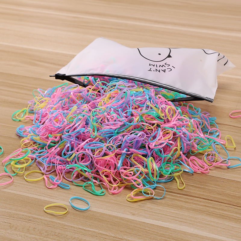 Picture of Children's Hair Rope Disposable Rubber Band Girls' Baby Strongly Pull Constantly Boxed Small Hair Rings Do Not Hit Hair Rope