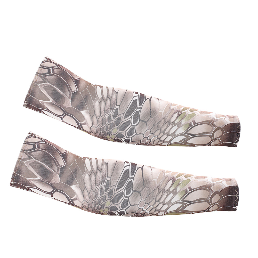 Picture of Hicool Cycling Sun Protection Sleeves Sports Outdoor Cycling Arm Guards Comfortable Breathable Anti-Uv Ice Silk Sleeves
