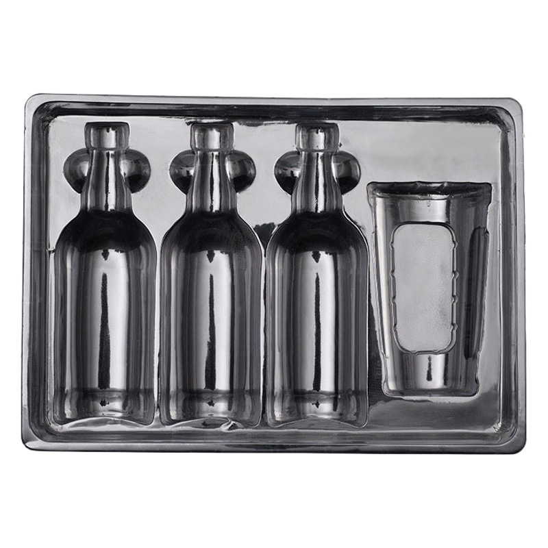 Transparent environmental protection PET cosmetics inner support ps toy blister lining pvc blister plastic packing box blister foam shell