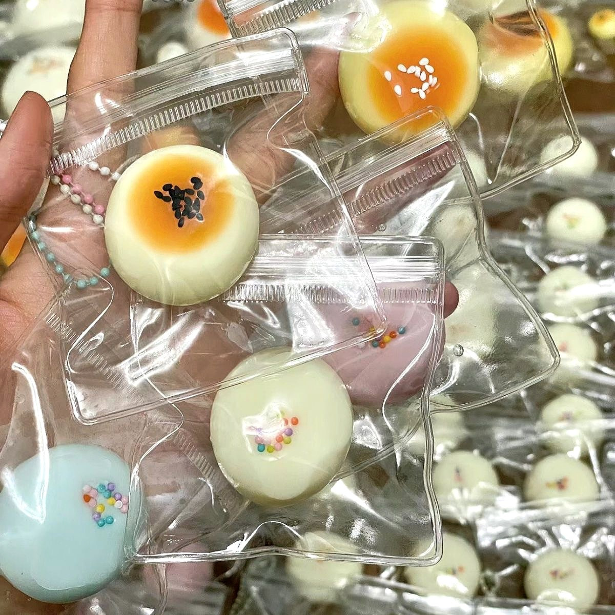 Picture of Pvc Thickened Transparent Self-Sealing Bag Small Nose Decompression Cartoon Packaging Bag Pinch Self-Sealing Bag Dustproof and Anti-Oxidation