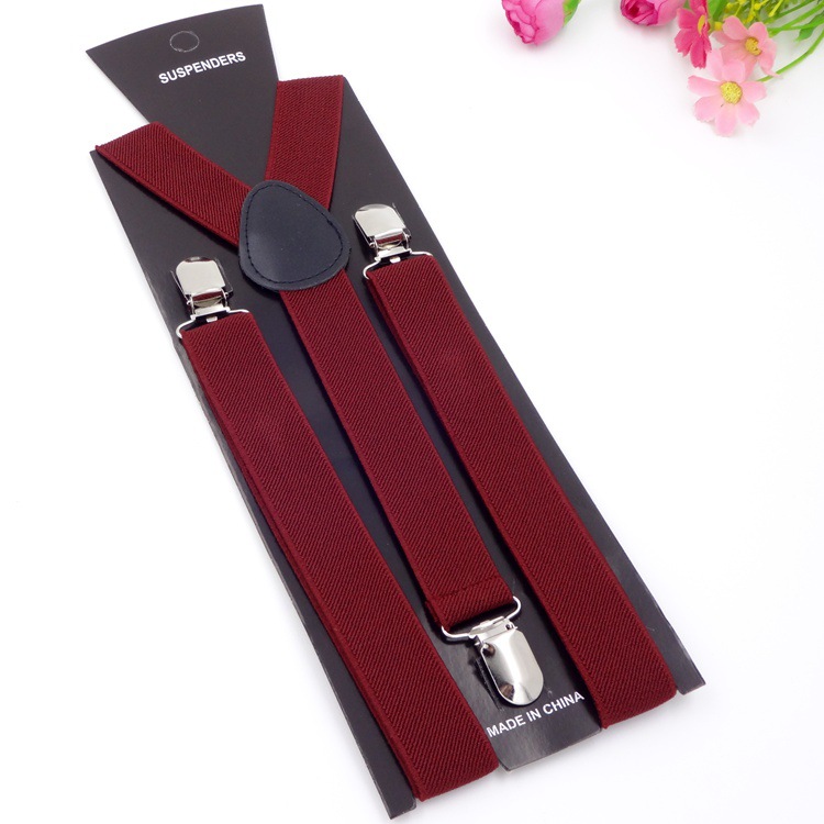 Picture of Factory wholesale candy color strap unisex adult sling multi-color optional 3 clips 2.5cm