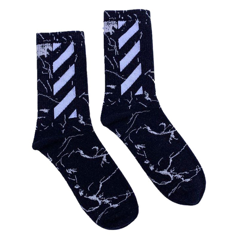 European and American Street Skateboarding Hip-Hop Trendy Brand Stripesd Socks Men's Summer Cotton Mid-Length Socks Women's Manufacturer Wholesale