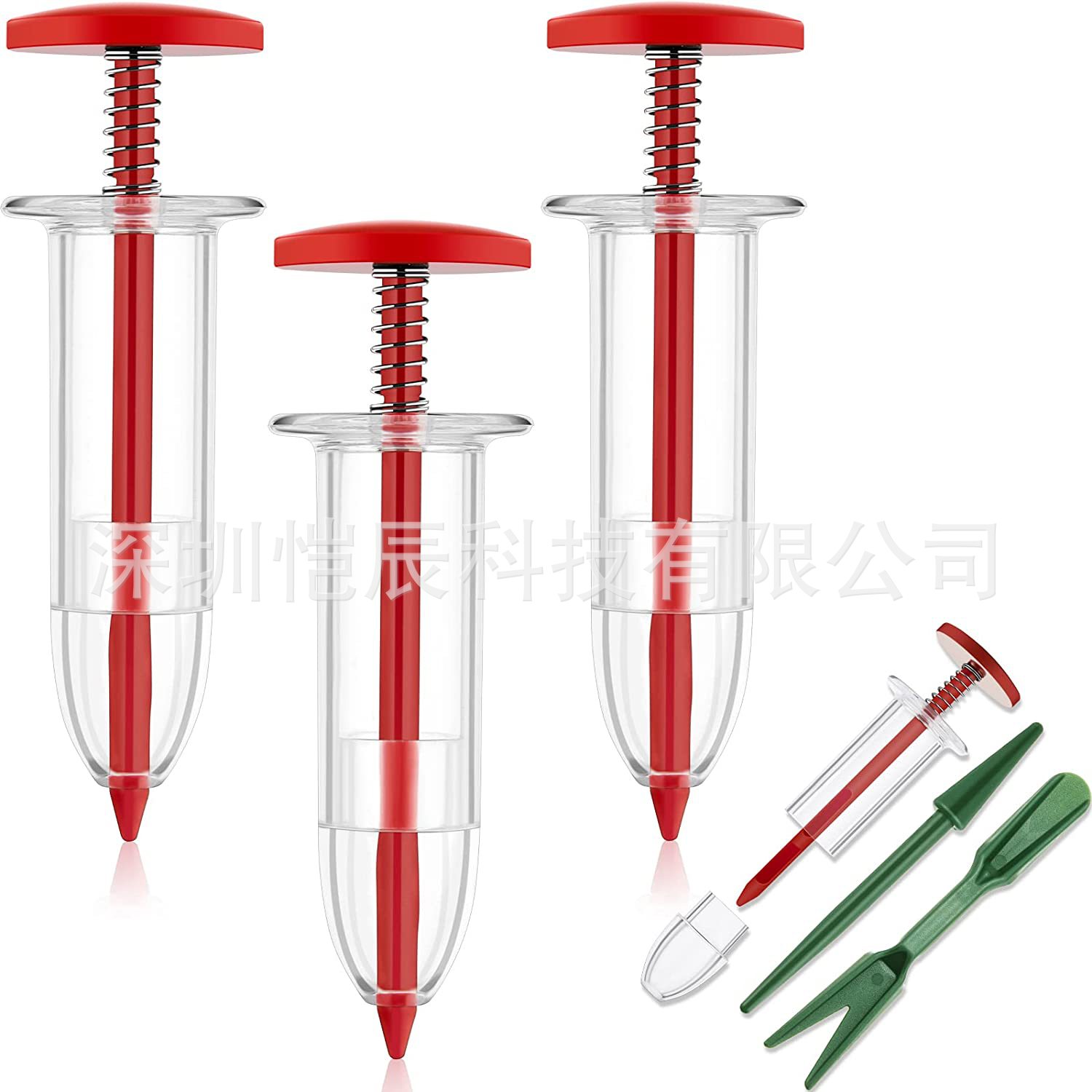 Gardening Manual Mini Seeder Seeder Dispenser Handheld Seeder Set with Seeding and Seedling Transplanting Tool