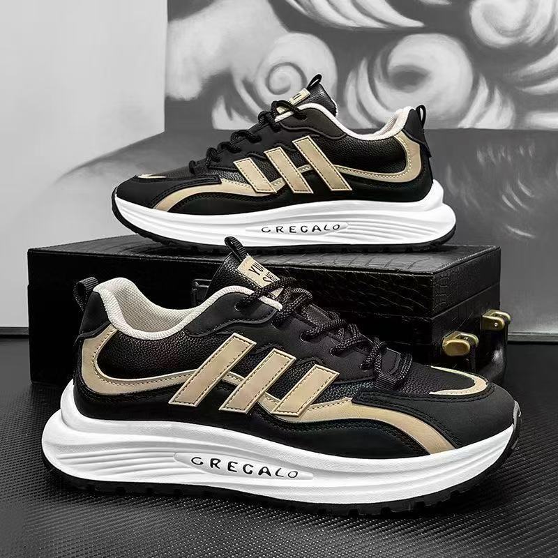 sneaker Men's 2025 New Korean Style Teen Fashion Running Shoes Trendy Thick-soled Forrest Gump Shoes Soft-soled Shoes for Men