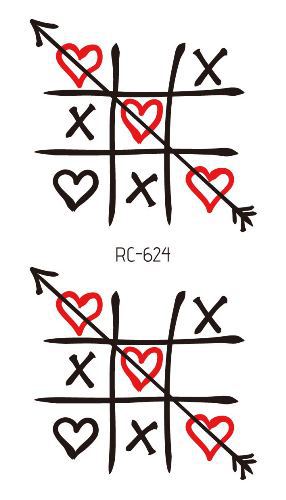 Picture of Ricklon Cross-border Waterproof Valentine's Day Tattoo Sticker Couple Confession Small Fresh Tattoo Sticker Wholesale Tattoo