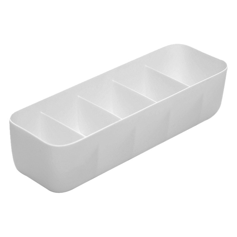Underwear Storage Box Plastic Compartmented Drawer Type Household Women's Dormitory Bra Underwear Socks Sorting Storage Artifact