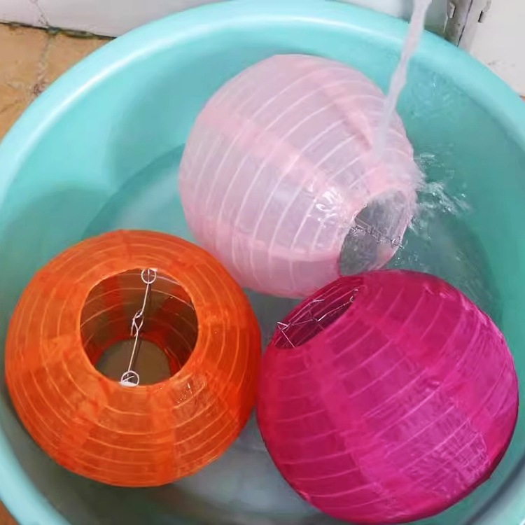 Picture of Outdoor Waterproof Round Silk Lantern Mid-Autumn Festival and National Day Shopping Mall Decorative Lantern Sun Protection and Durable Holiday Cloth Lantern