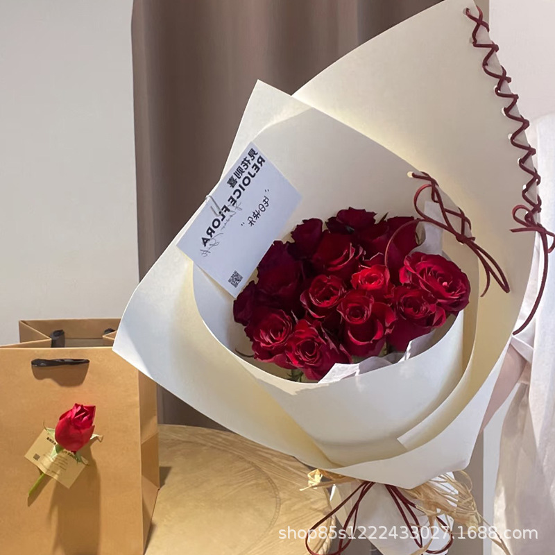 Zhuo Fiber Floral Ballet Style Rigid Thickened Wrap Floral Paper Shape Kraft Paper Floral Material Flower Wrapping Paper