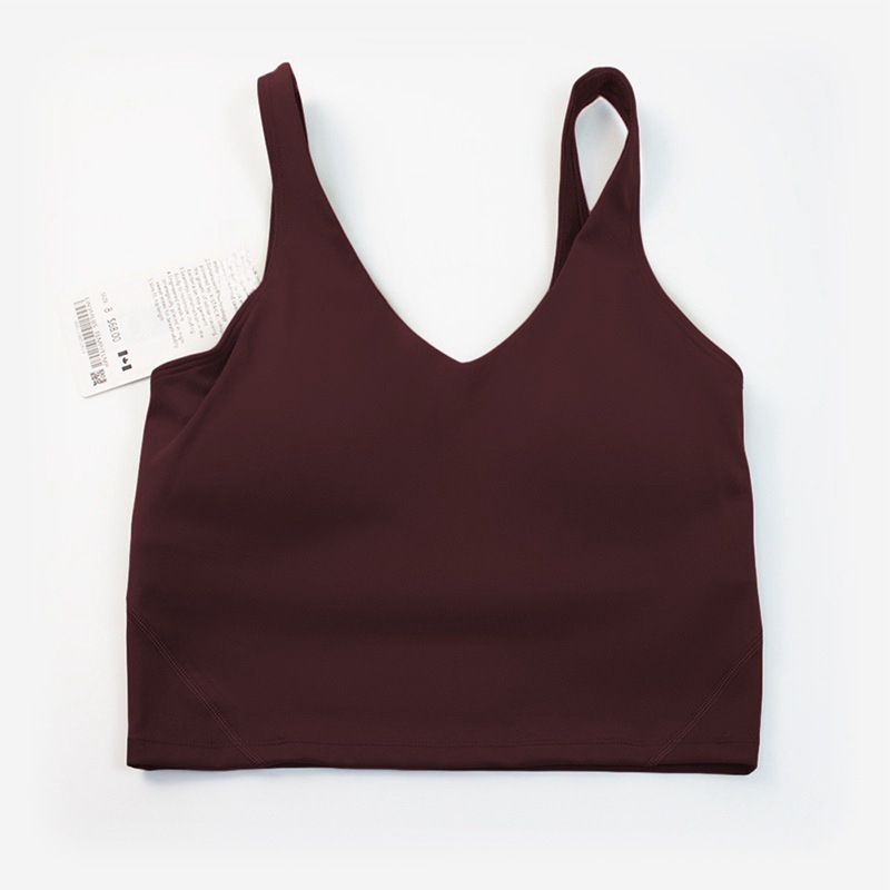 Picture of New Style Yoga Clothing Nylon Naked Tight-fit Sports Bra Women's Bra All-match Fitness Beauty Back Underwear Vest Gather-up