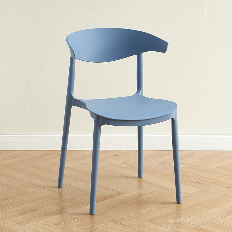 Picture of Modern Simple Plastic Chair for Home Use, Adult Chair with Backrest, Horn Chair, Cafe Dining Chair, Backrest Chair, Lightweight and Durable