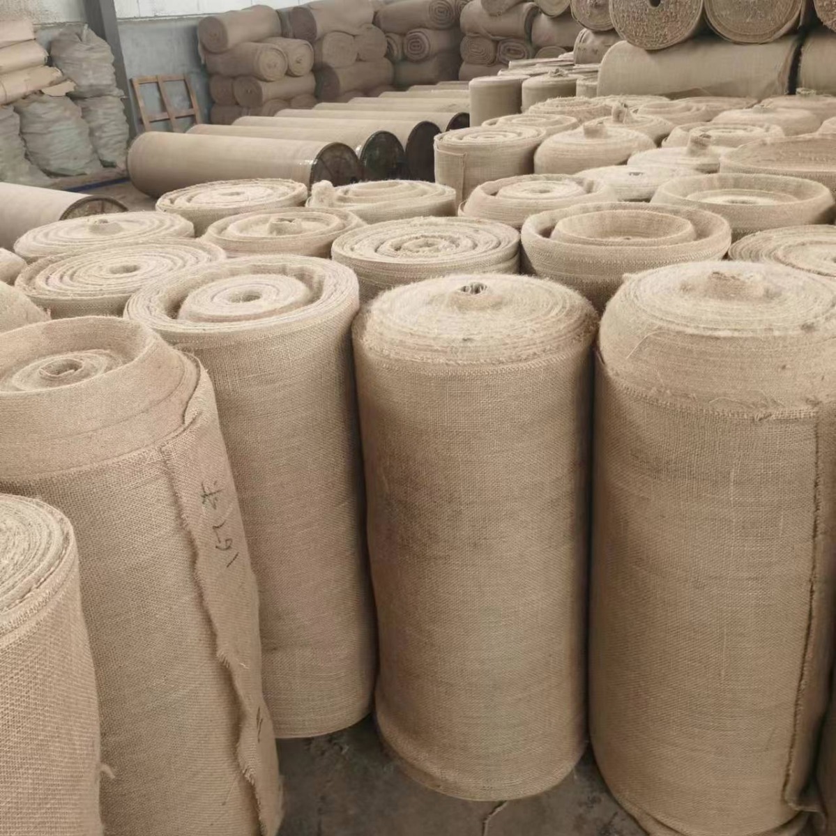Picture of Dacheng Hemp Jute Cloth Natural Environmentally Friendly Old Hemp Flakes Packaging Burlap Fabric Burlap Roll Sack Cloth Cigarette Bag Cloth