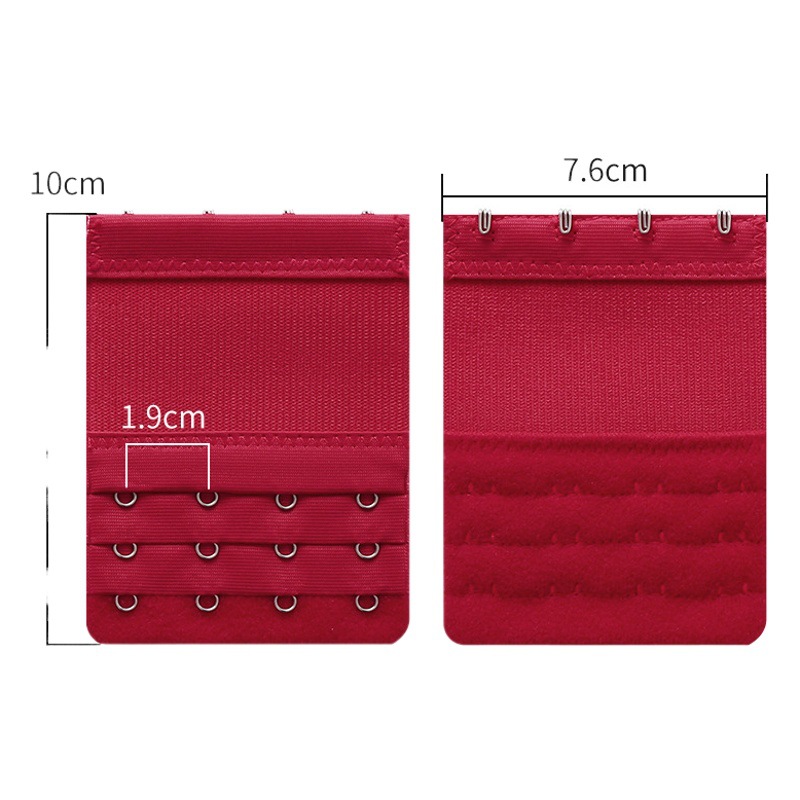 Ozina Stainless Steel 3-row 4-button Elastic Band Extension Back Buckle Bra Elastic Extension Buckle 3-row 4-button Extension Buckle