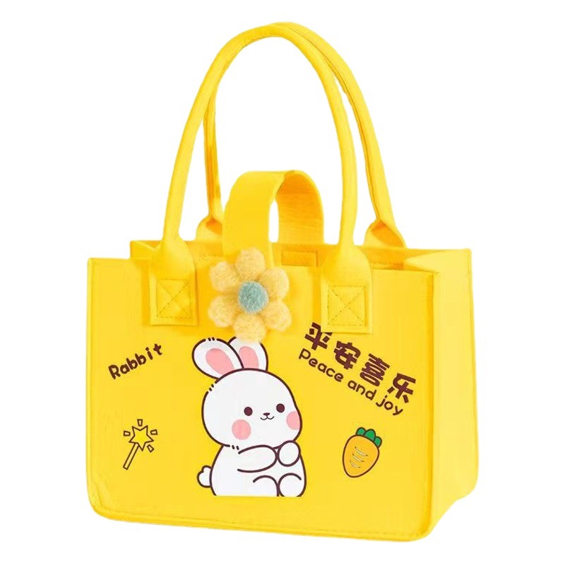 Ping An Joy Printed Felt Handbag Mummy Bag Online Shopping Handbag Welfare Bag Children's Cartoon Handbag