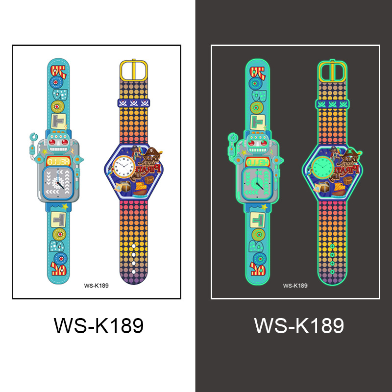Picture of New cross-border waterproof children luminous watch tattoo stickers for boys and girls luminous watch tattoo stickers wholesale