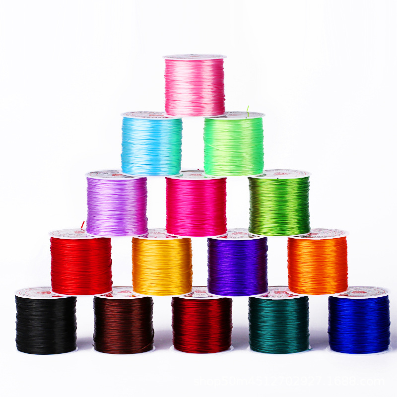 Picture of Flat elastic string bracelet rope spandex crystal line hand-worn beads bracelet accessories material manufacturers