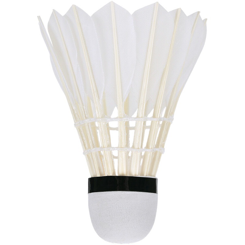Red Double Happiness Badminton Goose Feather Duck Feather 402 Three-stage Resistant 77 Speed Indoor and Outdoor Competition Training Cork Platform Fiber