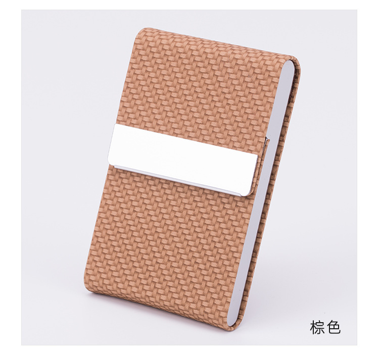 Picture of Amazon Amazon hot PU business card bag business card case Card Case full leather business card case magnetic card holder