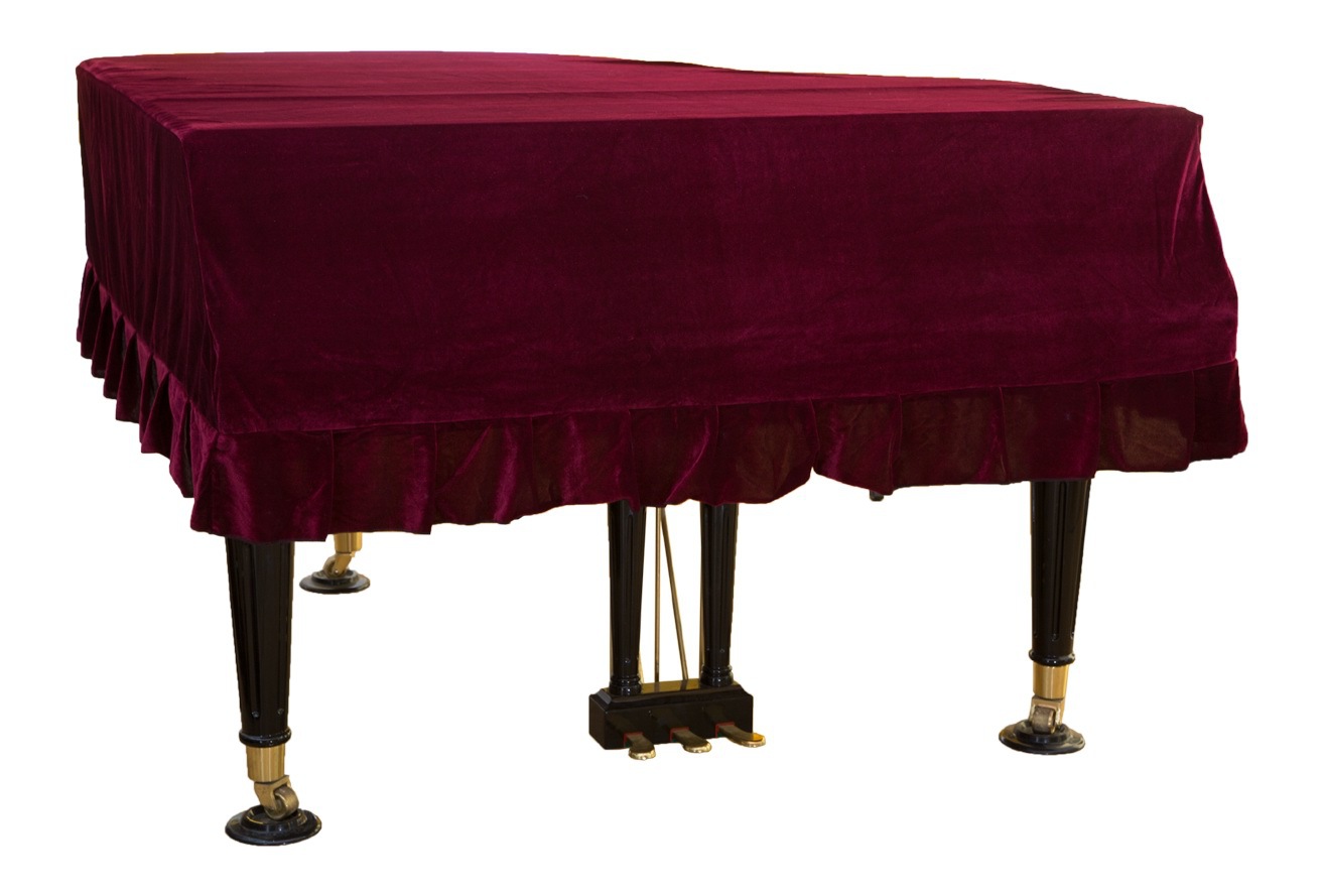 Gold velvet piano cover piano cover triangle piano cover (without chopsticks cover)