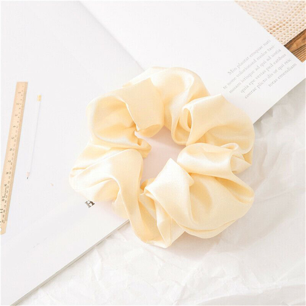 Picture of Cross-border large intestine ring hair ring South Korea knot east ins solid color net red hair rope simple hair accessories factory wholesale
