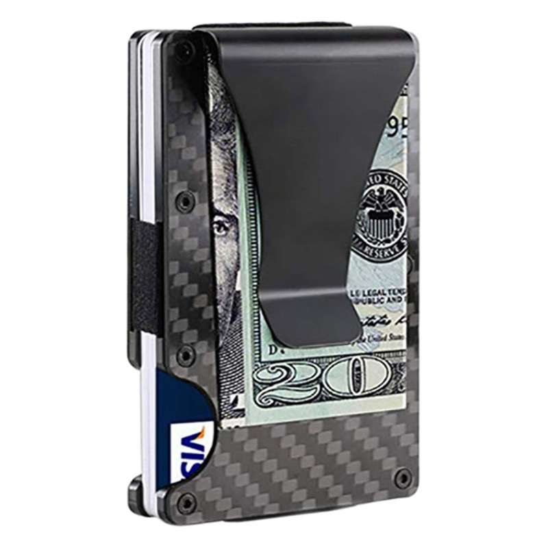 Carbon Fiber Anti-Degaussing Credit Card Box Card Bag Anti-Theft Rfid Bank Card Holder Large Capacity Card Business Card Box