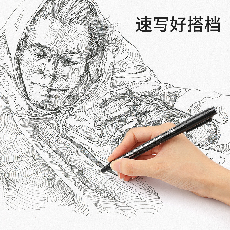 Picture of Guangna 8050 Refillable Needle Pen Set Waterproof Architectural Design Sketch Comic Brush Drawing Sketch Hook Pen