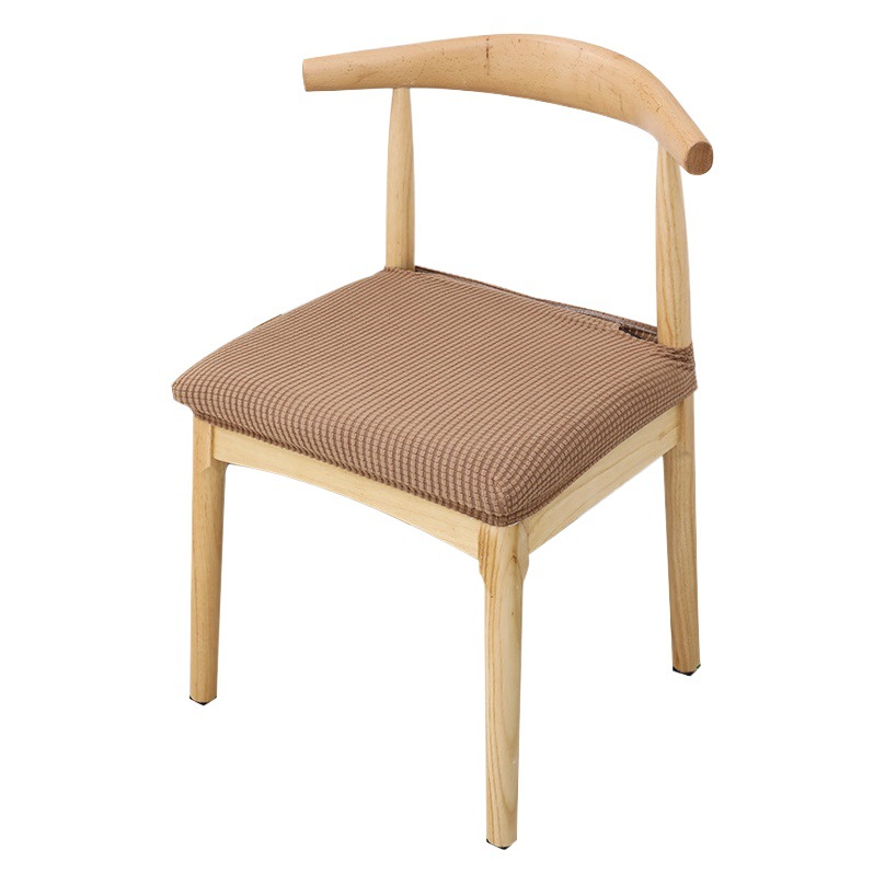 Simple Modern Household Chair Cover Elastic Universal Dining Table Horn Chair Cover Dining Chair Office Swivel Chair Seat Cover Stool Cover