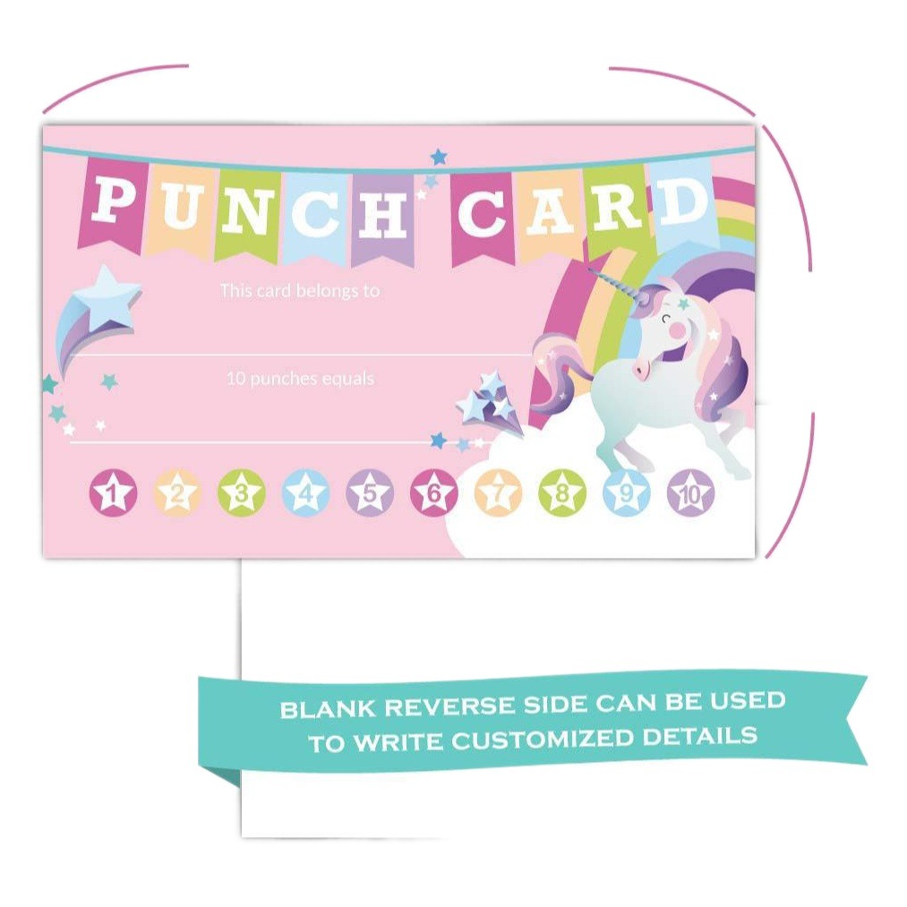 Cross-border wholesale 5 * 9CM cartoon reward card student punch card suitable for business classroom student teacher reward