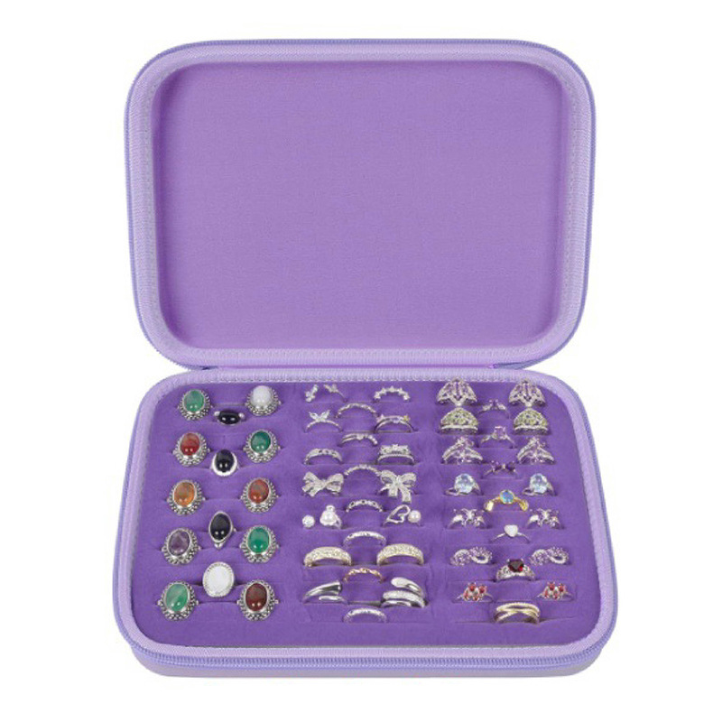 Picture of Jewelry Box Eva Ring Storage Box Custom Gold and Silver Jewelry Necklace Brooch Accessories Box Earrings Jewelry Cosmetics Bag