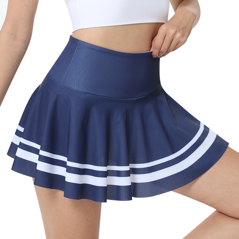 Picture of Printed badminton tennis skirt outdoor running fitness yoga skirt 360 degree round pleated short sports skirt
