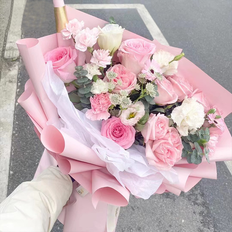 Picture of Solid Color Fenghua Paper Tear Resistant Waterproof Kraft Paper Flower Wrapping Paper Material Valentine's Day Flower Shop Flower Wrapping Paper