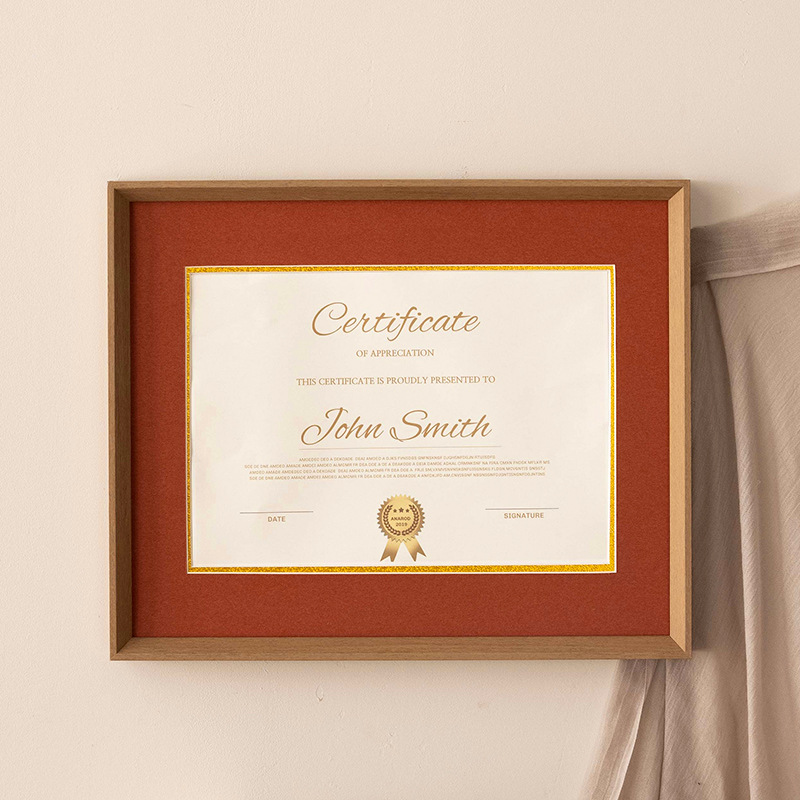 Picture of Graduation certificate frame A4 honor patent photo frame wall mounting graduation award display frame acrylic picture frame 20-inch