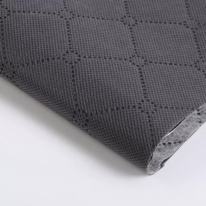 Source Manufacturer Gray 120g Three-Layer Embossed Pp Non-Woven Roll Cotton Coat Bag Storage Bag Polypropylene Non-Woven Fabric