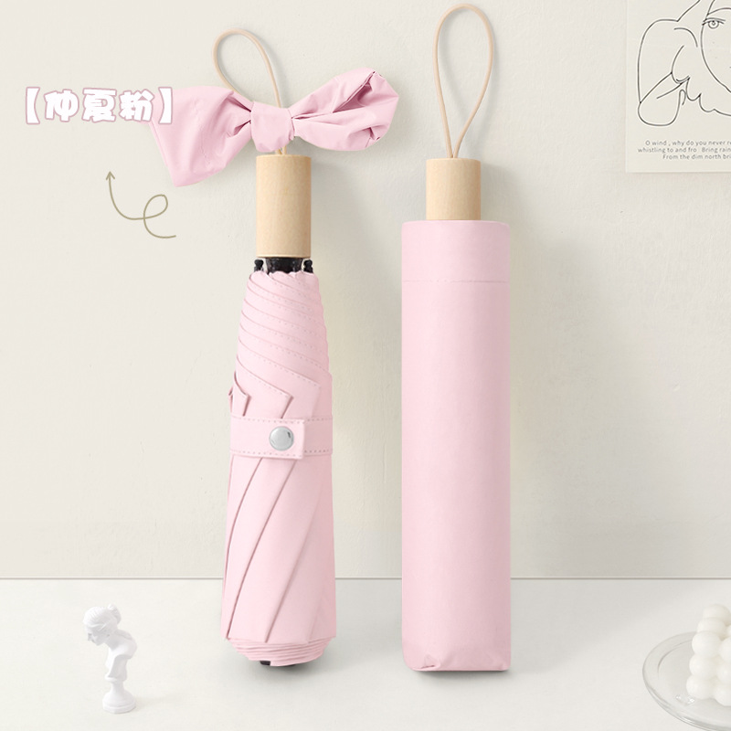 Picture of Large wholesale 16 bone automatic long handle umbrella sunshade sunscreen straight rod umbrella men's and women's dual-use umbrella customized advertising
