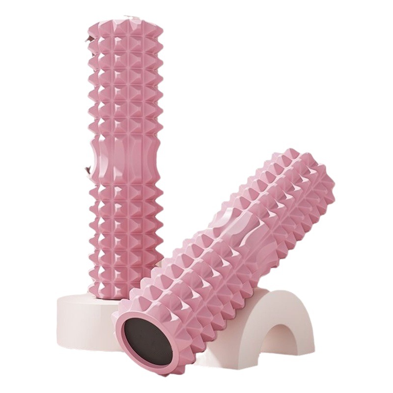 Solid Foam shaft wolf tooth stick massage roller muscle relaxer Roller roller EVA Crescent solid yoga column