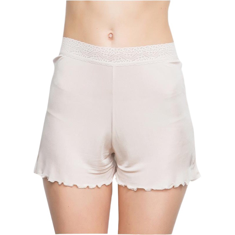 Silk safety pants wholesale seamless lace flower border walking leggings women's loose three-point ladies large size Summer
