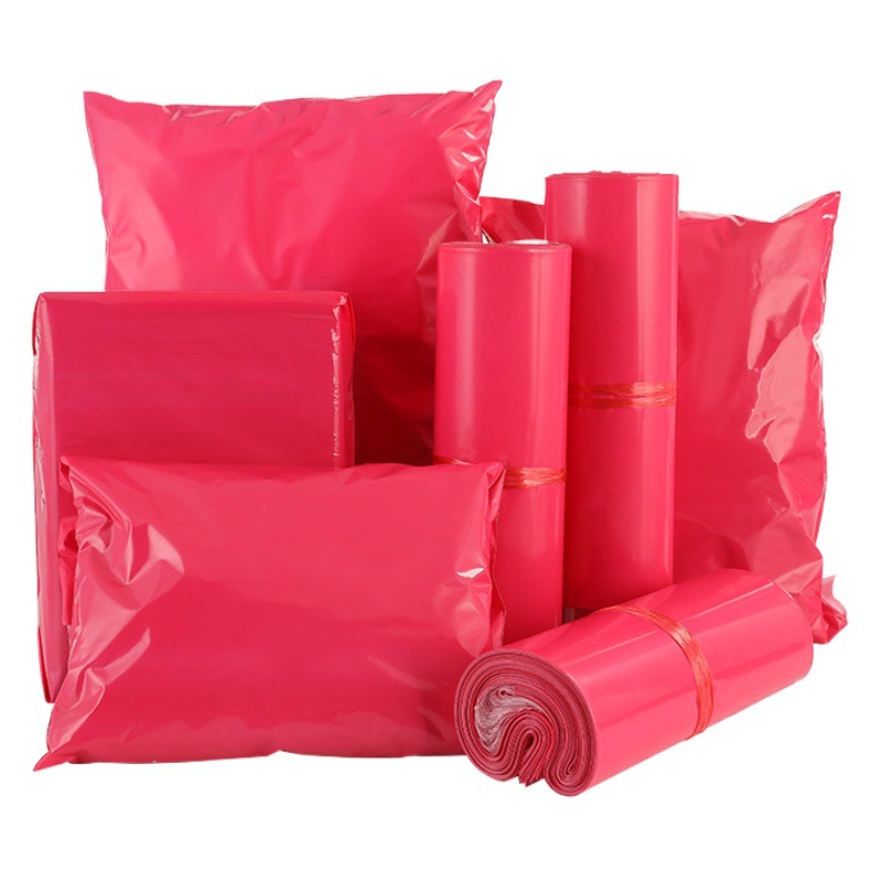 Pink Express Bag New Material Express Packing Bag Large Express Packing Bag 12 Silk Thickened Express Bag Wholesale